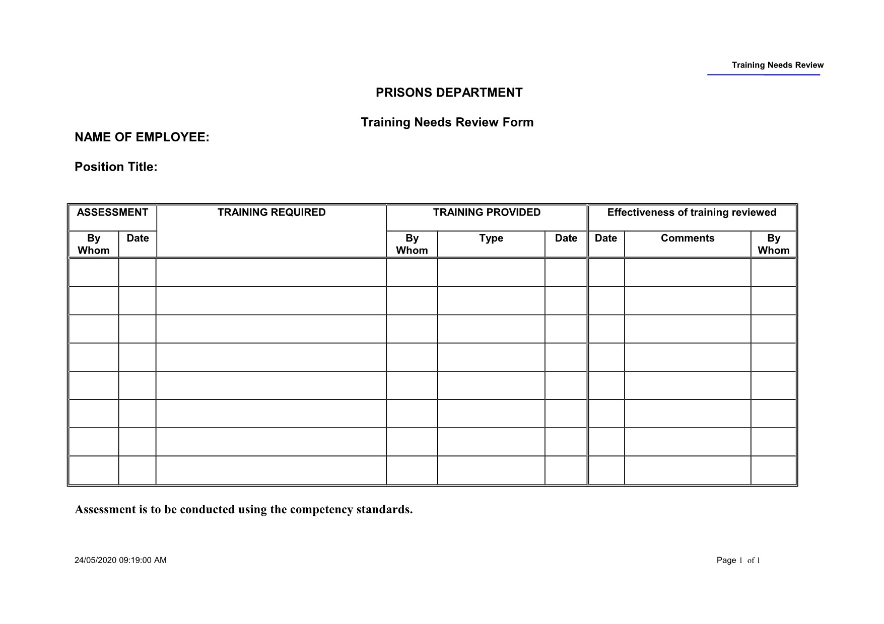 Retraining Training Form Training Resources – IACTP